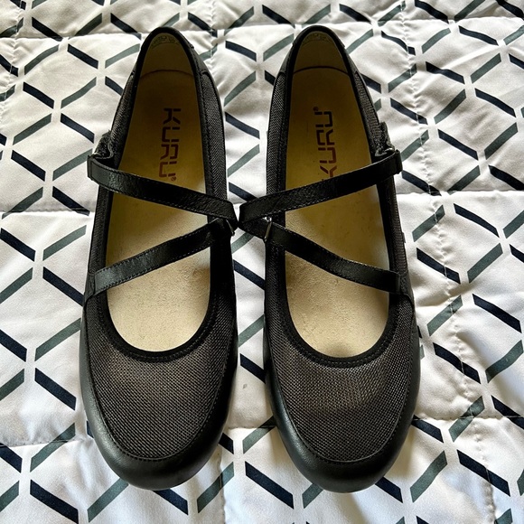 Kuru Luxe Vera womens flats shoe black size 10 - Picture 1 of 7